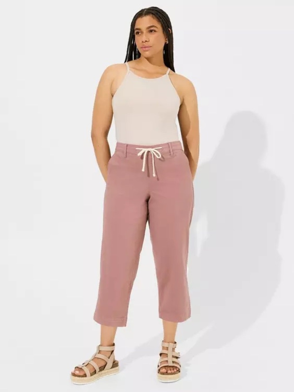 Torrid Pull On Weekend Wide Leg Crop Pant